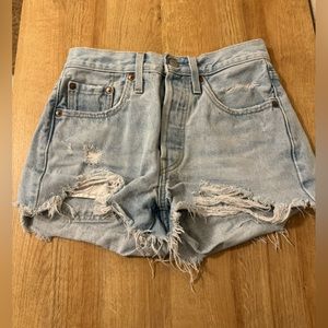 Levi 501 Jean Shorts Size 24